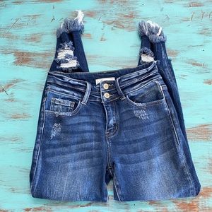 Kancan skinny ankle high-rise jeans